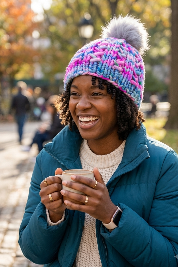 Chunky Knit Merino Wool Beanie- wind 'n' sails