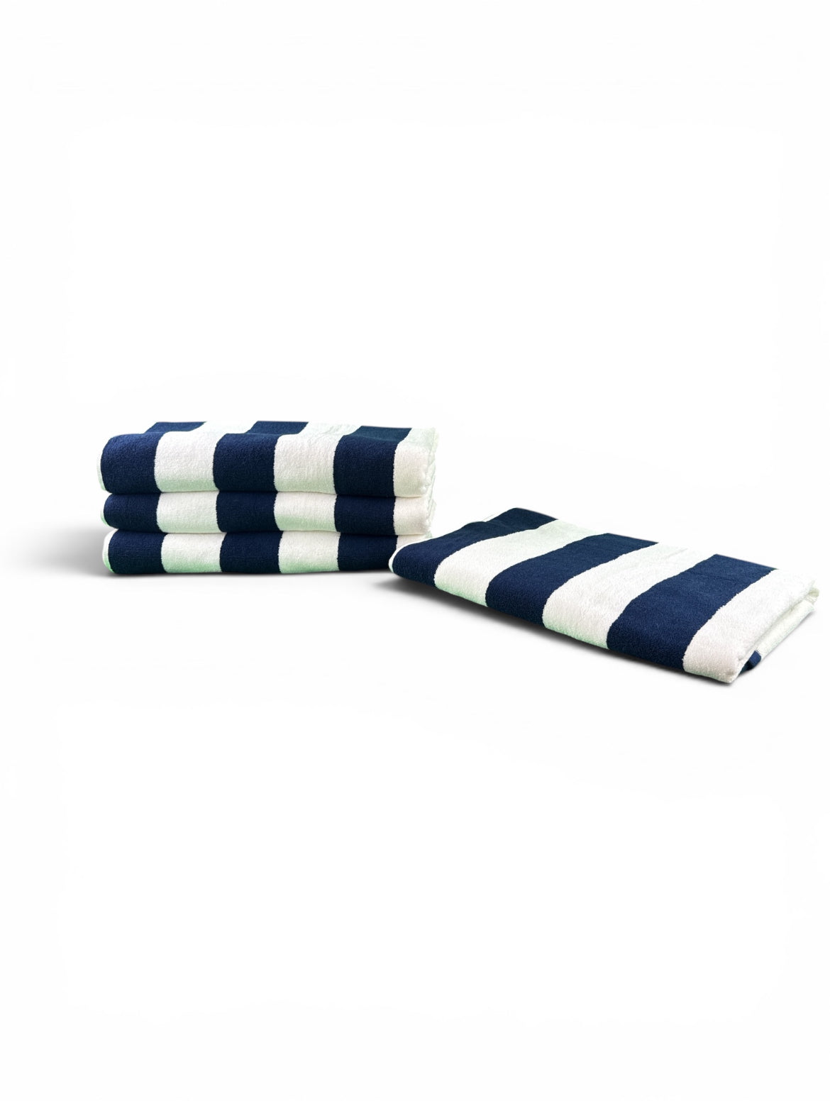 100% Cotton Cabana Striped Beach Towels- wind 'n' sails