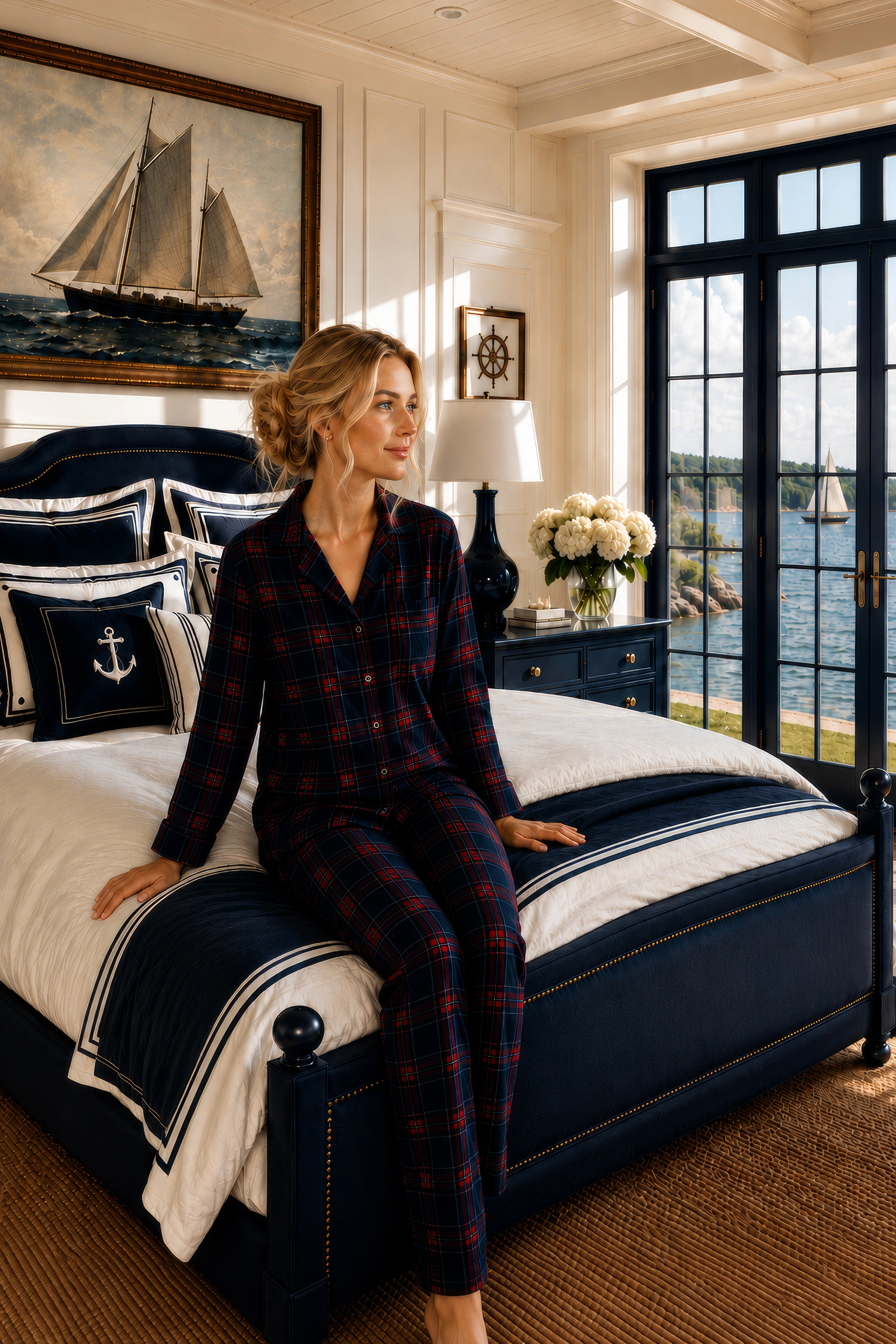 Women's Plaid Flannel Pajama Set