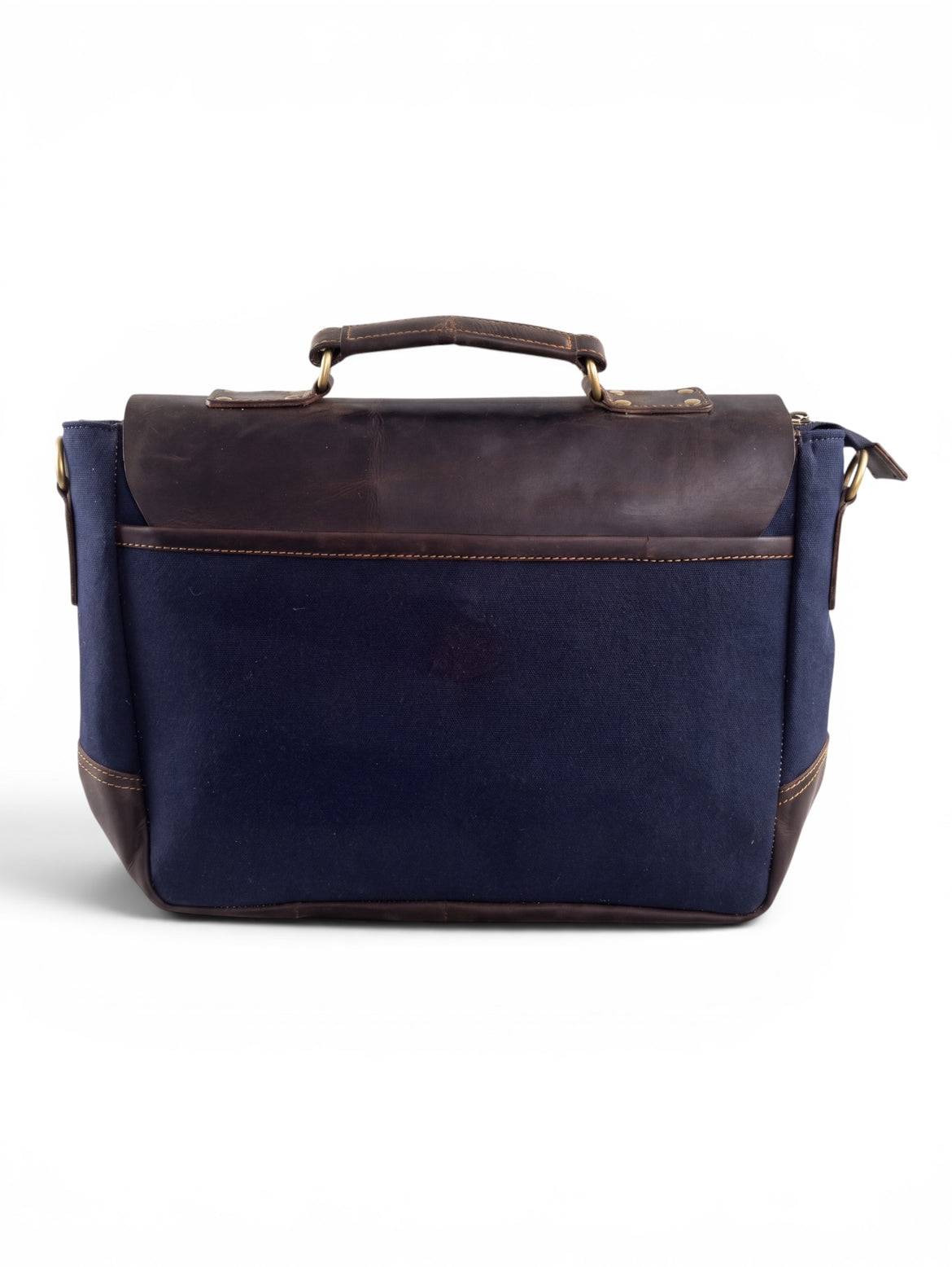 Full Grain Leather Briefcase- wind 'n' sails