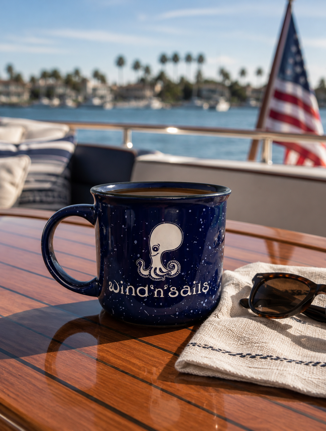 Blue Ocean Mug- wind 'n' sails