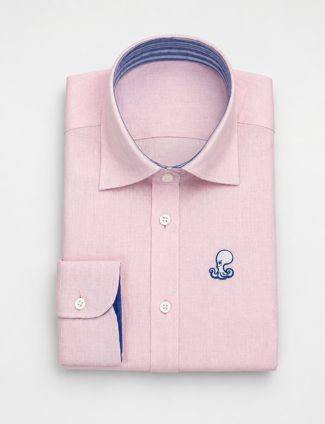 Women's Flamingo Pink Linen Shirt- wind 'n' sails