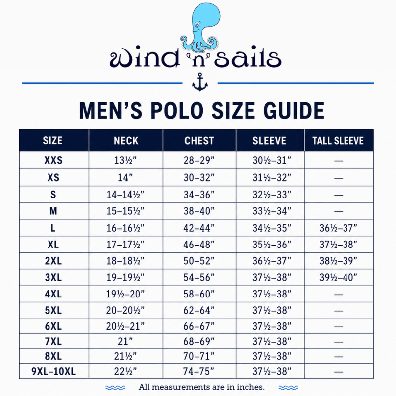 Men's Polo Shirts- wind 'n' sails
