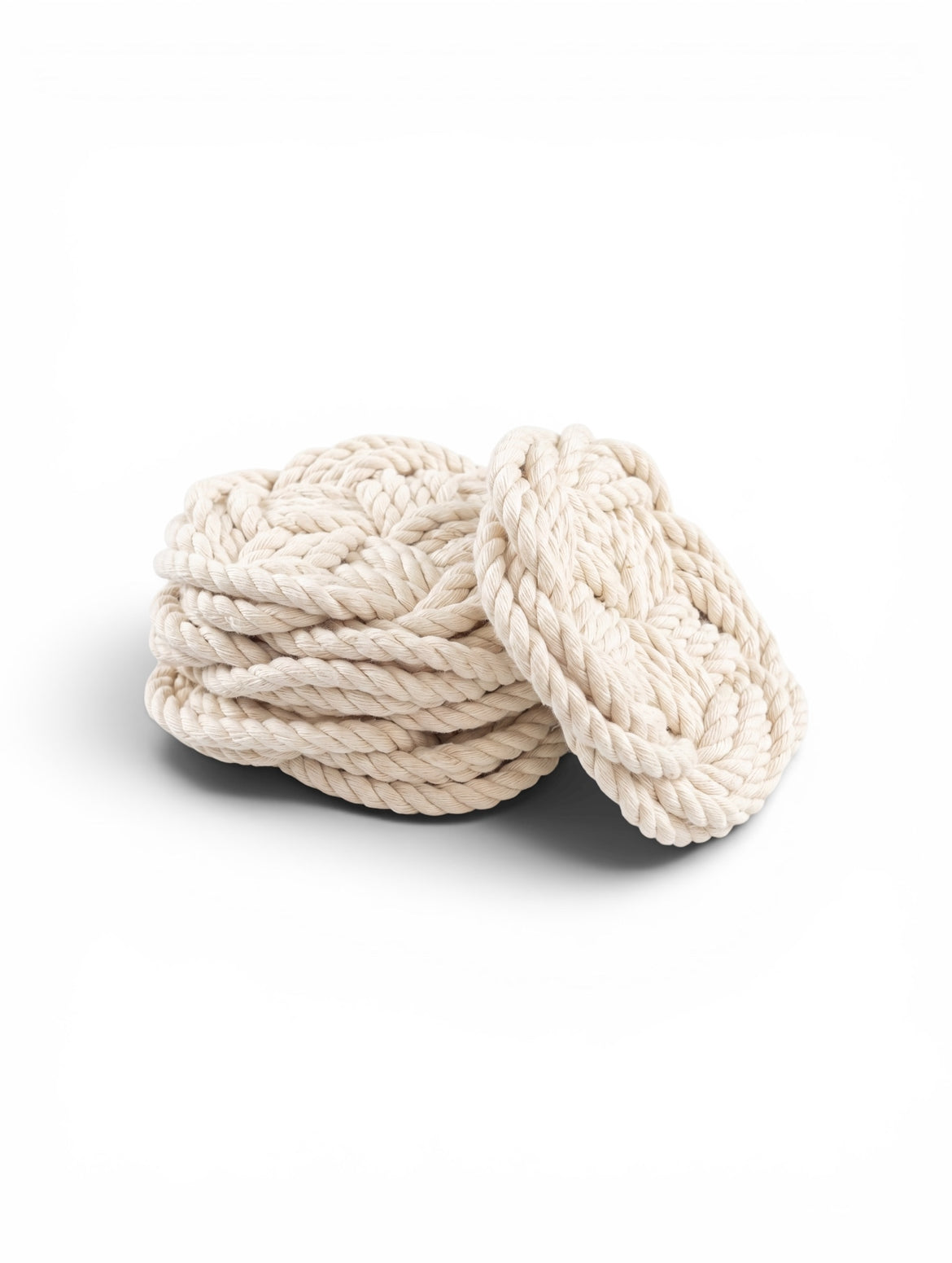 Nautical Rope Knot Coasters - Set of 4- wind 'n' sails