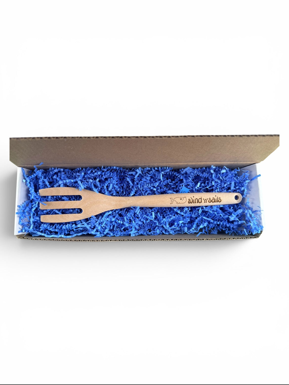 Engraved Wooden Fork- wind 'n' sails