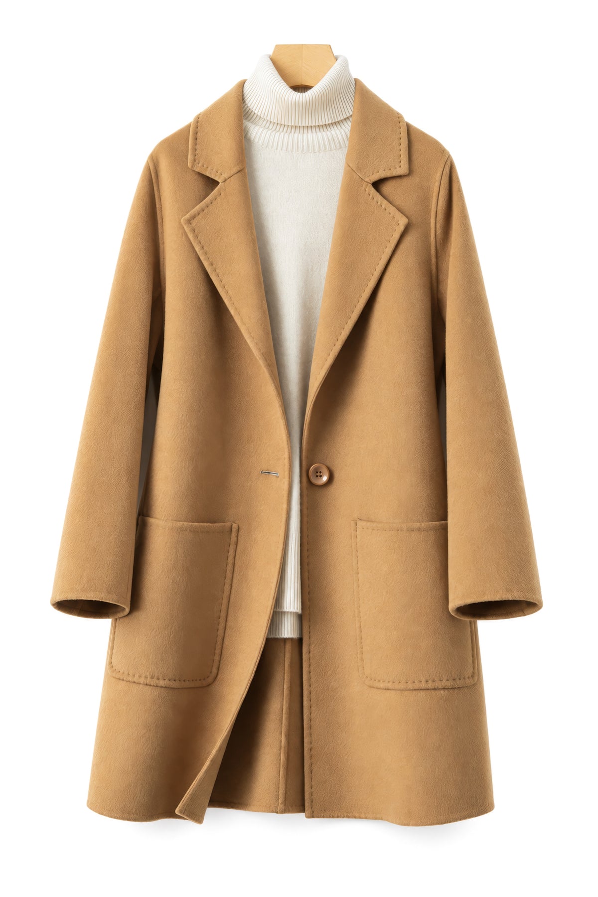 Wool Mid-Length Coat